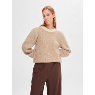 Selected Femme LILO KNIT Toasted Coconut
