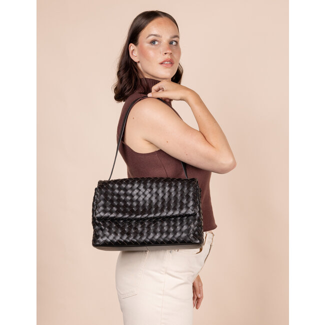 KENZIE WOVEN BAG Black