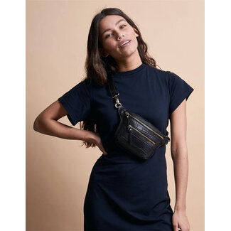 O MY BAG BECK BUM BAG Black Croco