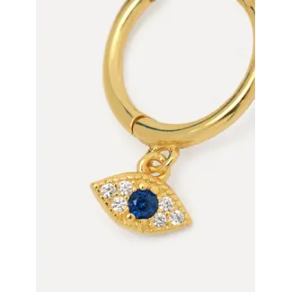 Les Soeurs JEANNE EVIL EYE EARRING Gold