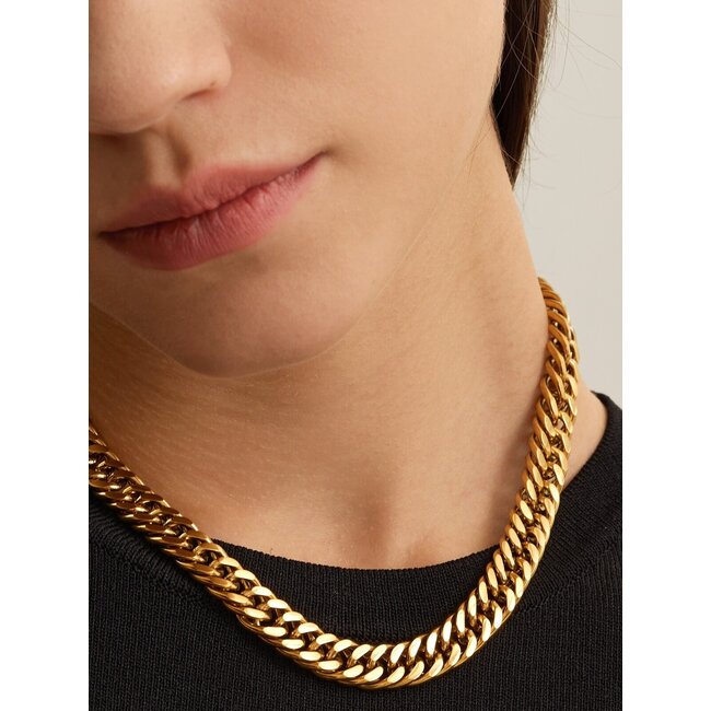 RAYA CUBAN CHAIN NECKLACE Gold