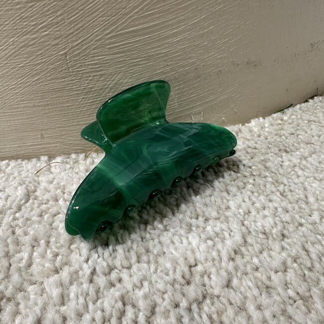 RESIN HAIR CLIP M Green