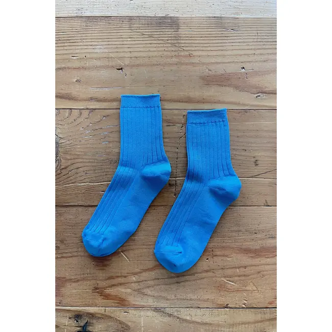 Her Socks Electric Blue