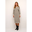 MALA STRIPED KNIT DRESS Feather Gray