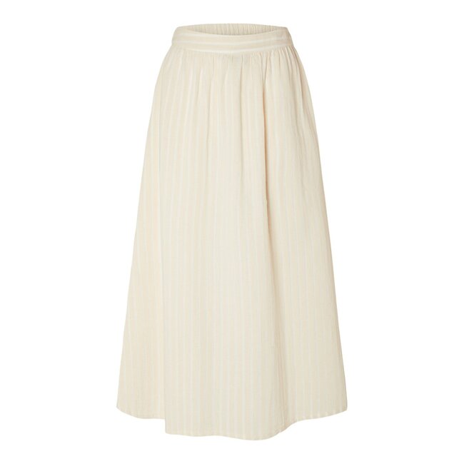 MALINDA STRIPED SKIRT Sandshell