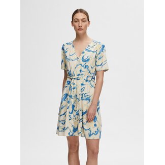 Selected Femme FIORELLA DRESS Birch Blue