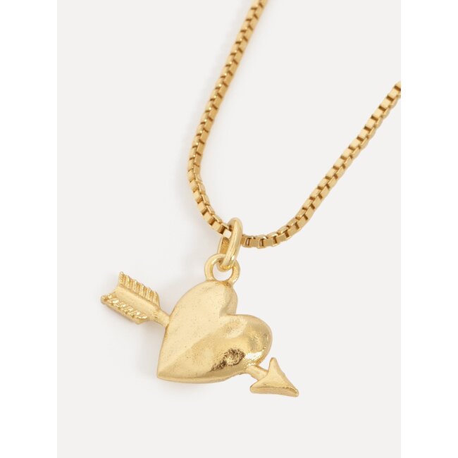 ROMA CUPID HEART NECKLACE Gold