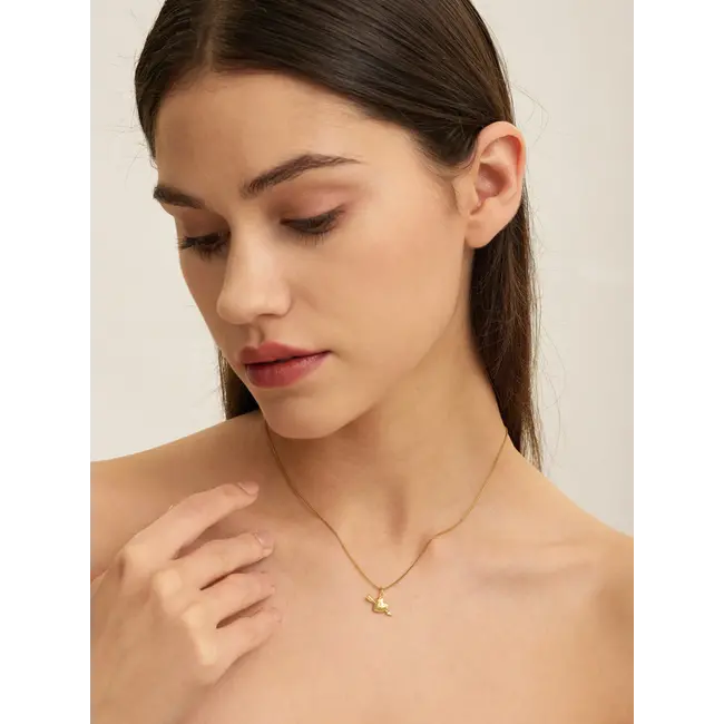 ROMA CUPID HEART NECKLACE Gold