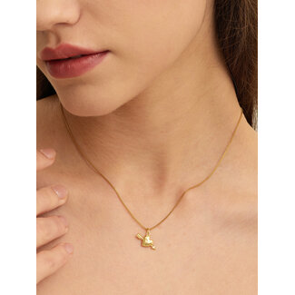 Les Soeurs ROMA CUPID HEART NECKLACE Gold