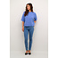 EMILIE CROPPED KNIT PULLOVER Vista Blue