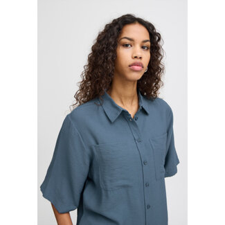 ICHI PHIONO SHIRT Blue Mirage