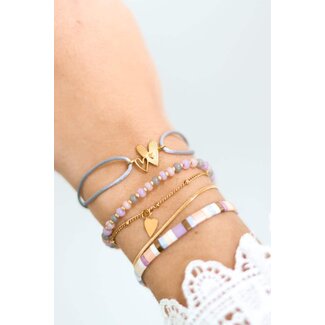TWO HEARTS BRACELET Baby Blue