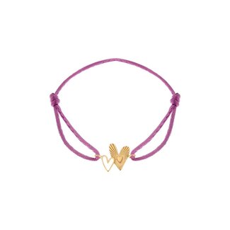 TWO HEARTS BRACELET Pink