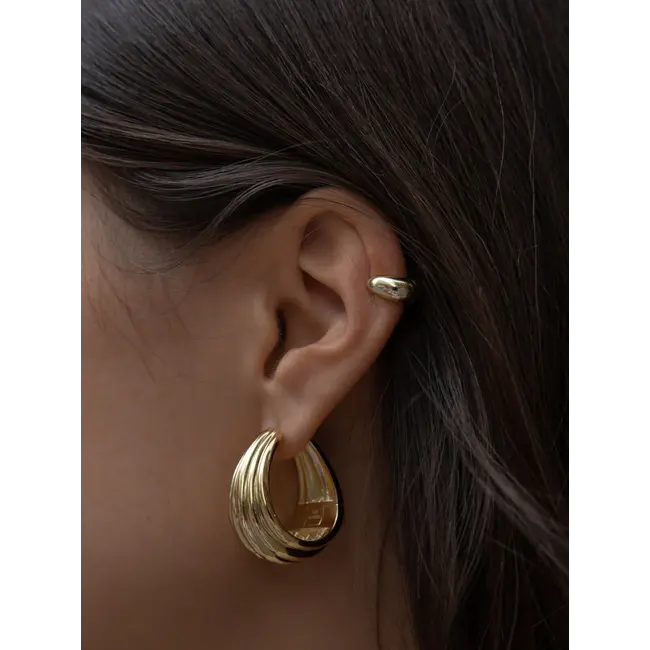 FARA SHELL EARRING SET Gold