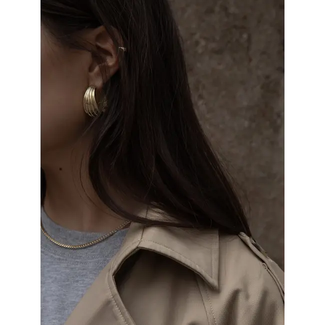 FARA SHELL EARRING SET Gold