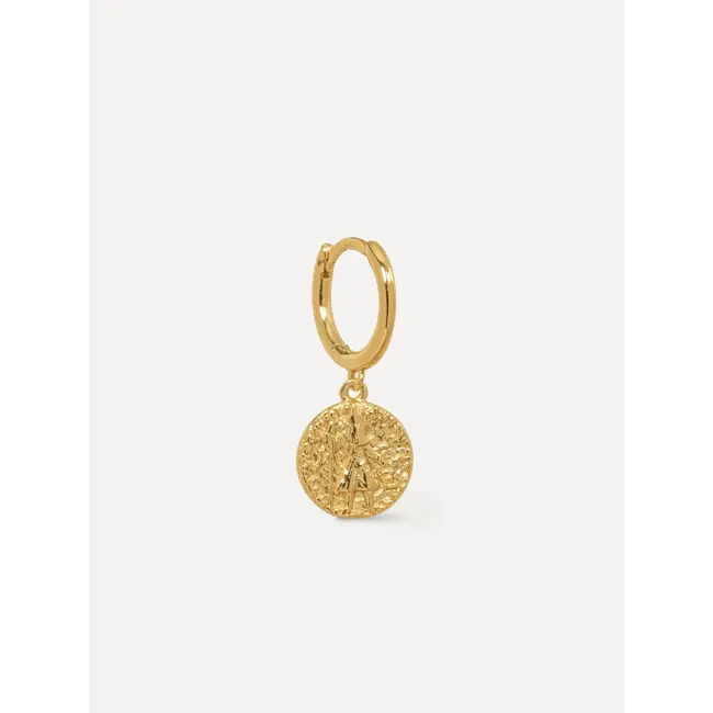 JEANNE ROMAN COIN EARRING Gold