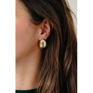 Les Soeurs FARA CHUNKY DROP SET EARRING Gold