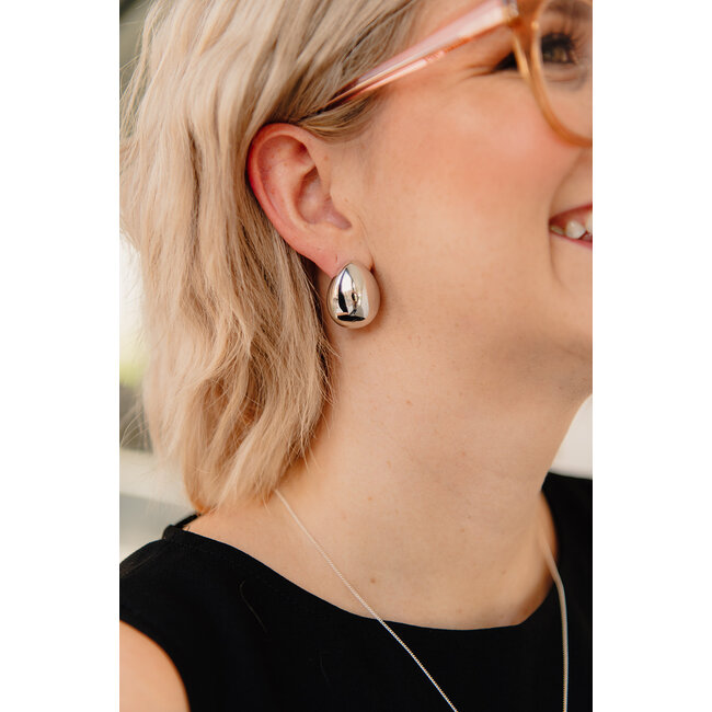 FARA CHUNKY DROP SET  EARRING Silver