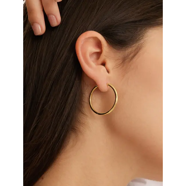 CARLY LARGE EARRINGS SET Gold