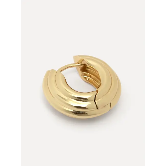 JAZZ STRIPED EARRING Gold