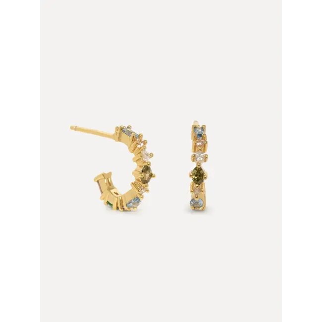 CARA PASTEL EARRING SET Gold