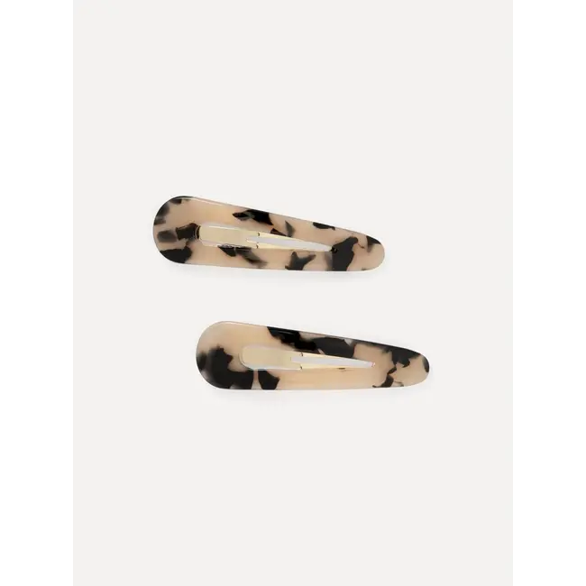 RESIN HAAR CLIP L Light Tortue