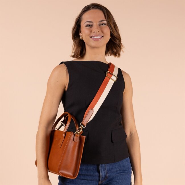 JACKIE MIDI BAG Cognac