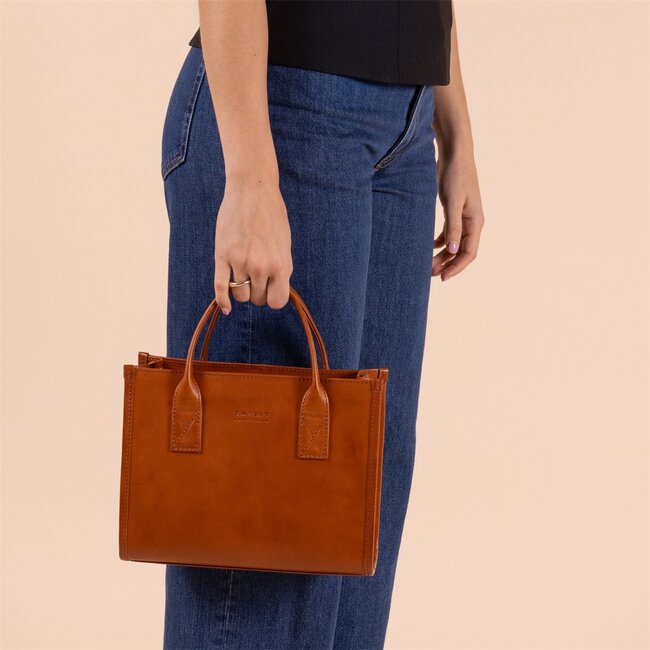 JACKIE MIDI BAG Cognac
