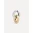 Les Soeurs FARA LINKED EARRING Gold Silver Combi