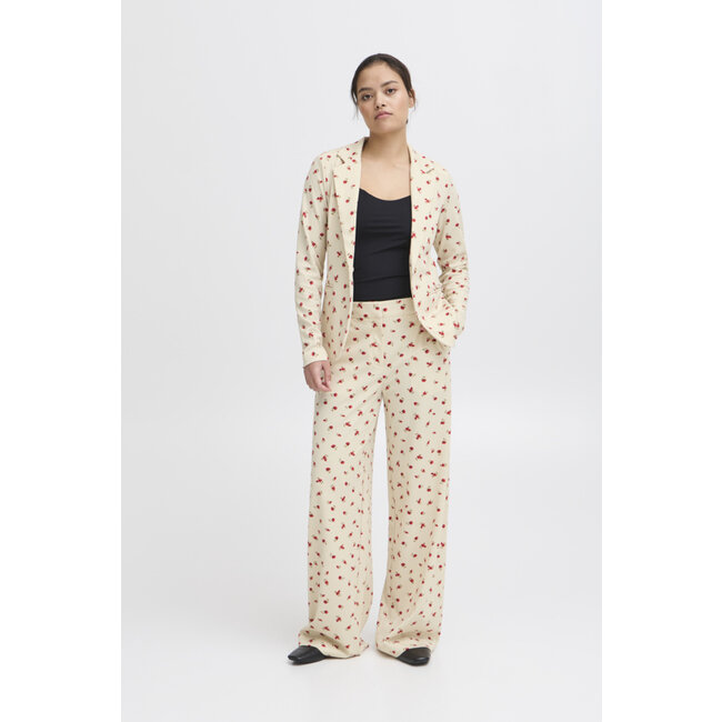 KATE PRINT PANTS Geranium Flower