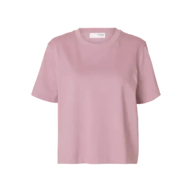 ESSENTIAL BOXY TEE Bleached Mauve