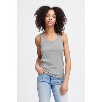 ICHI PALMER RIB TOP Grey Melange