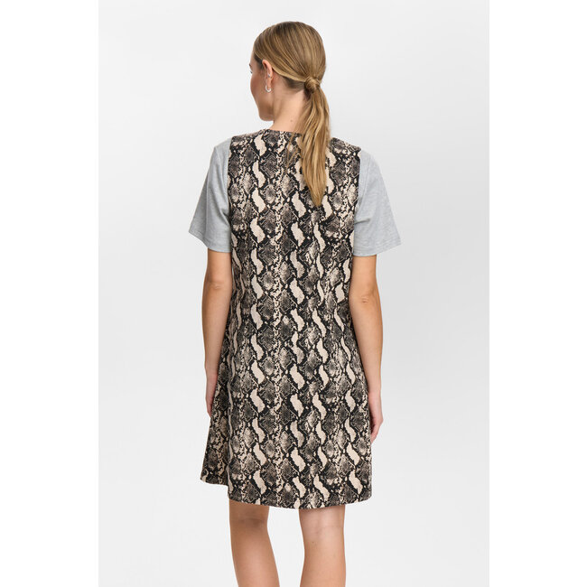 VIITA DRESS Gray Morm Snake
