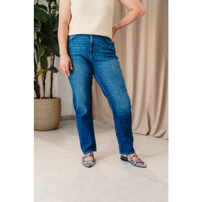 CAROL CROPPED REGULAR STRAIGHT Hyper Mid Blue