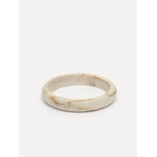 Les Soeurs RESIN ROUND BANGLE Creme
