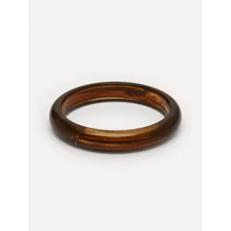 Les Soeurs RESIN ROUND BANGLE Brown