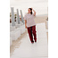 REVA LACE TROUSERS Bordeaux