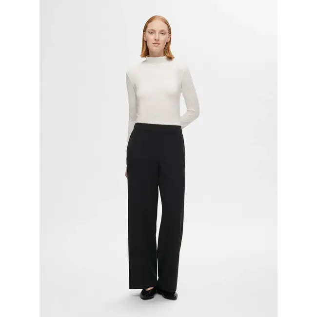 EMMA-TARA WIDE PANTS Black