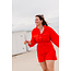 CHARLIZE PLAYSUIT Rood