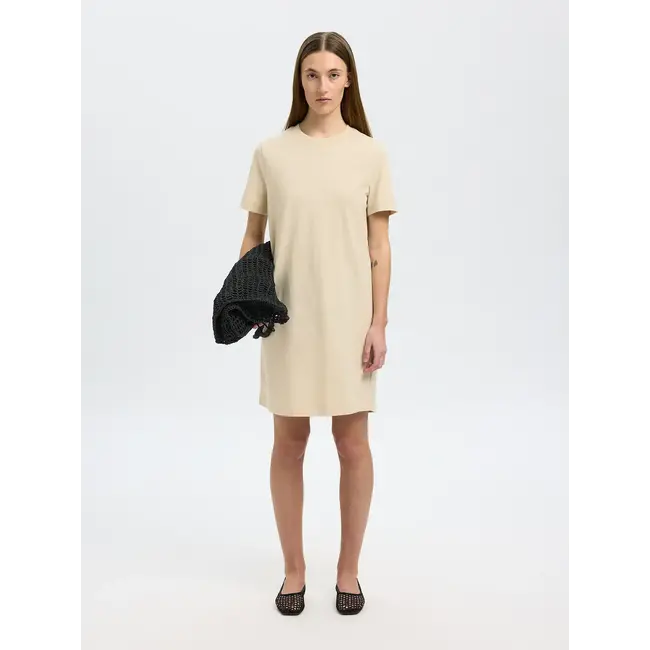 ESSENTIAL SHORT TEE DRESS Birch