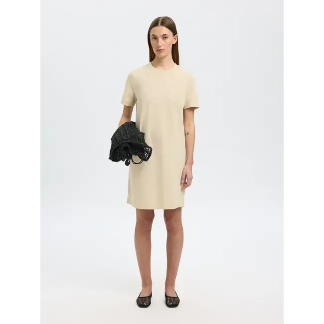 ESSENTIAL SHORT TEE DRESS Birch