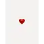 JOLIE RED HEART EARRING Gold