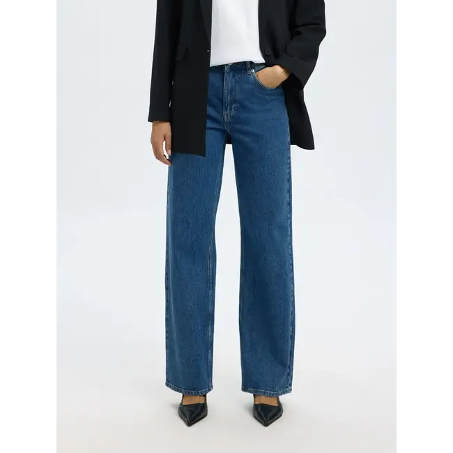 BEA WIDE DENIM Medium Blue