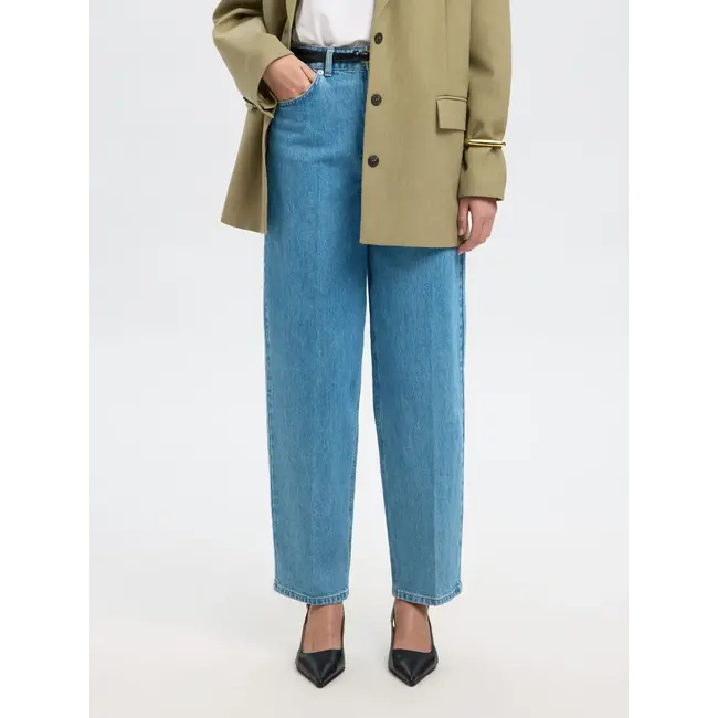 LIVA BARREL JEANS Light Blue
