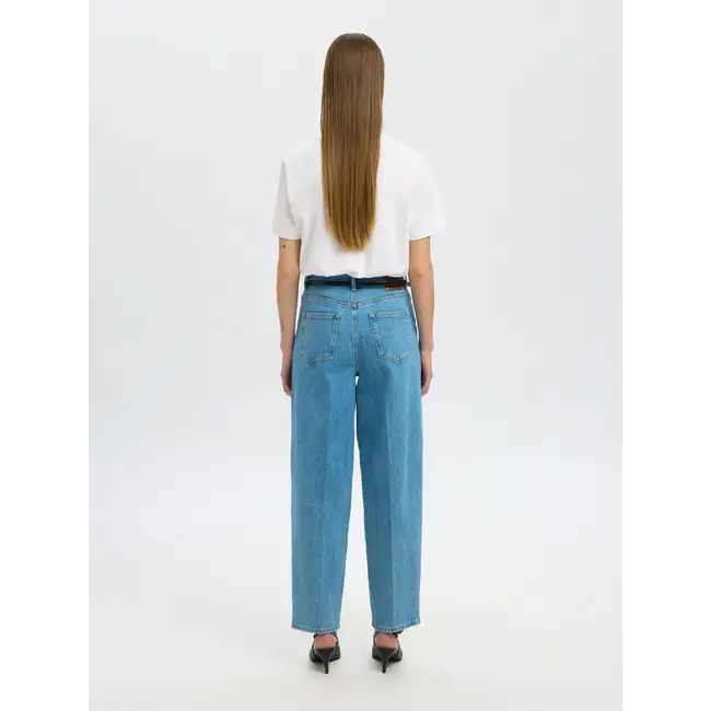LIVA BARREL JEANS Light Blue
