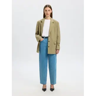 Selected Femme LIVA BARREL JEANS Light Blue