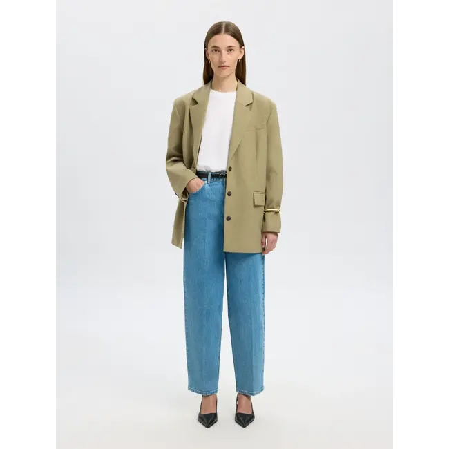 LIVA BARREL JEANS Light Blue