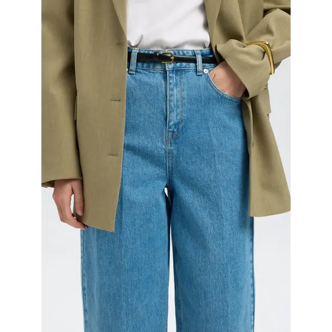 LIVA BARREL JEANS Light Blue