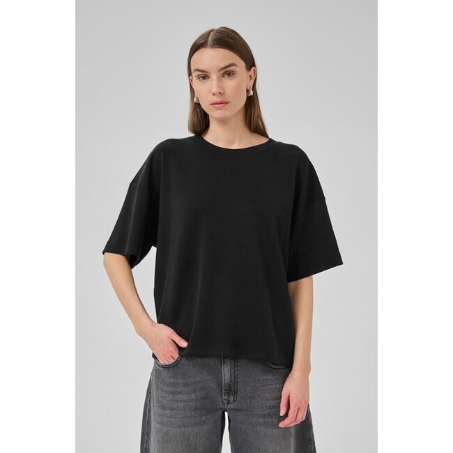 HELLE BOXY TEE Black