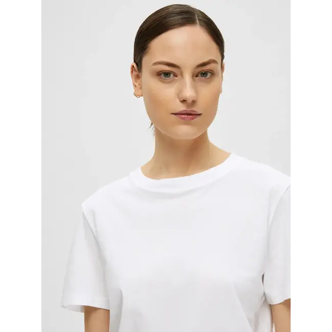 ESSENTIAL O-NECK TEE Bright White